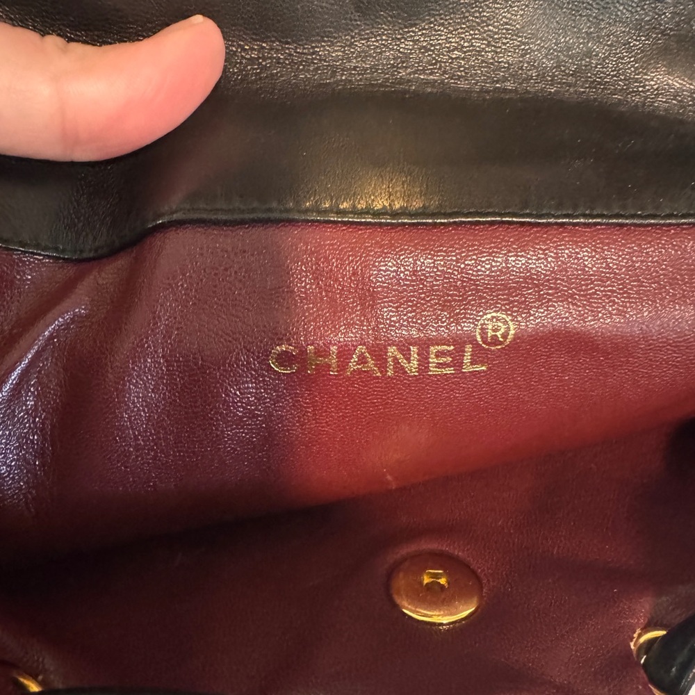 Vintage Chanel Black Quilted Backpack - Picture 10 of 11